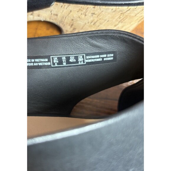 Clarks Maritsa Lara Wedge Sandal Women’s US Size 11 W Black Leather - Picture 12 of 14